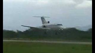 Yakovlev Yak40 landing [upl. by Ihsar]