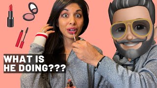 TRID Does My Makeup  A Very Bad Makeup Tutorial  Sheena Melwani [upl. by Kim]