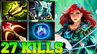 21 Kills Windranger Dota 2  Windranger Dota 2 Carry Mid Lane 736 Meta Pro Gameplay Build Guide [upl. by Ewart686]