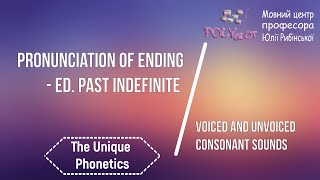 Pronunciation of ending ed Past indefinite Voiced and unvoiced consonant sounds Julia Rybinska [upl. by Nospmas]