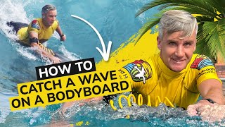 How To Catch A Wave On A Bodyboard  BodyboardSchool [upl. by Artined514]