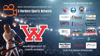 Wahpeton Post 20 vs West Fargo Vets  Game 2 71824 [upl. by Fania]