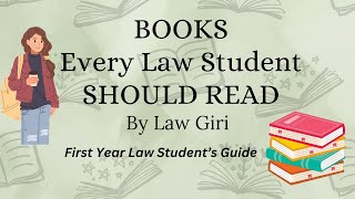 Best Books for Law StudentsBooks every Law Student should readGuide for First Year Law Students [upl. by Yborian696]