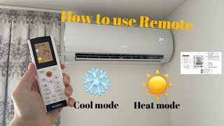 How to use GREE AC Remote Control 2024 [upl. by Ahtiuqal]