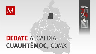 Debate entre candidatos para la Alcaldía Cuauhtémoc de Ciudad de México [upl. by Ffirahs671]