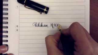 Pelikan 100N Flex Handwriting Sample [upl. by Koslo]