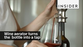 This wine aerator turns your wine bottle into a tap [upl. by Gerrald]