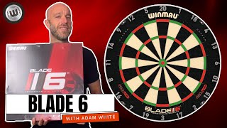 BLADE 6 TRIPLE CORE WINMAU DARTBOARD REVIEW WITH ADAM WHITE [upl. by Wilsey]