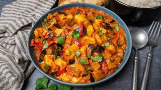 Aubergine and Halloumi Curry [upl. by Aerdnaeel]