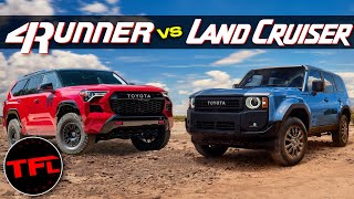 How Does the New Toyota 4RUNNER Stack Up to the New Land Cruiser [upl. by Nereen670]