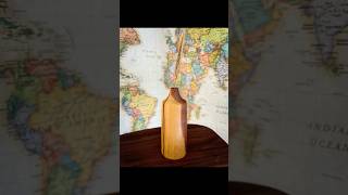 Osage Orange Vase diywoodturning woodworking homedecor decoration shorts handmade [upl. by Leuqim]