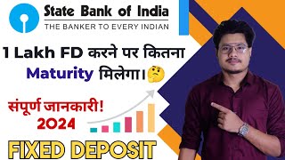 SBI Fixed Deposit Interest Rates 2024  State Bank Of India FD Features Benefits  SBI FD Plan [upl. by Zapot946]