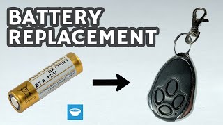 Replacing the battery on a garage door remote  Key fob battery replacement [upl. by Assetak]