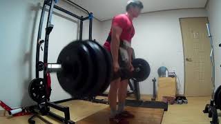 정지 데드리프트 150kg [upl. by Goodson]