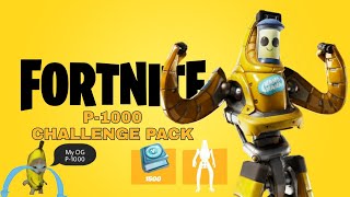 The P1000 Challenge Pack Comes With Up To 1500 VBucks OG PEELY SKIN [upl. by Sneed]