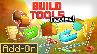 BUILDING TOOLS ADDON World Edit for Minecraft Bedrock indepth review [upl. by Akital]