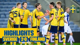 Highlights Sverige  Finland 20  Nyman amp Asoro gör mål [upl. by Kcor]