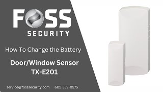 TX E201 DoorWindow Sensor Battery Replacement [upl. by Dianne]