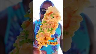 Lobster Corn Dog 🦞🤯 lobster corndog easyrecipe [upl. by Belier]