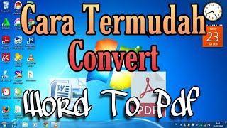 Convert Word to Pdf Windows 7 [upl. by Icram]