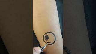 Ball 🏀 tattoo 😯 design shortvideo tattoo trending art viralvideo video viralshorts shorts [upl. by Metcalf283]