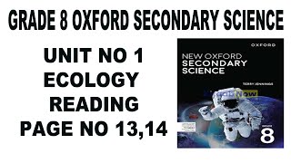 Grade 8 New Oxford Secondary Science Unit 1 Ecology Page 1314 Reading  Deforestation  Global [upl. by Niamjneb]