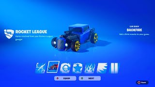 fortnite chapter 5 season 3 how to get the backfire car from rocket league in fortnite [upl. by Waylon]