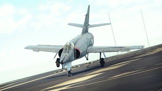 Intense Carrier Landing in AIR SIM  Etendard IVM War Thunder [upl. by Assili530]