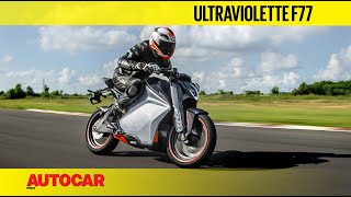 Ultraviolette F77 Mach 2 Top Speed First Ride Review  323 km IDC Range  155 kmph Top Speed [upl. by Attenat519]