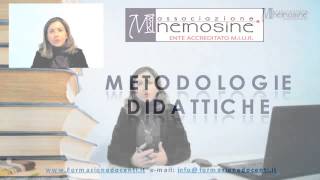 METODOLOGIE DIDATTICHE [upl. by Ahtelrac]