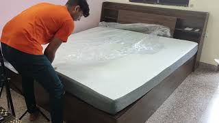 wakefit Orthopaedic Memory Foam Mattress Unboxing and Tested review [upl. by Neliac764]