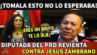 ¡ ERES UN B R U T 0 DIPUTADA DEL PRD REVIENTA CONTRA ZAMBRANO [upl. by Avehs823]