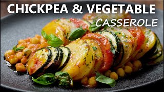 CHICKPEA and VEGETABLE CASSEROLE Recipe  Healthy Vegan and Vegetarian Meal Ideas  Chickpea Recipes [upl. by Mitchael612]