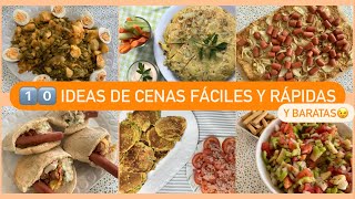 10 IDEAS de CENAS Fáciles Rápidas y BARATAS🛒 [upl. by Yetak]