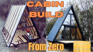 Building an AFrame Cabin in 3 Days Our Prefabricated Kit Journey [upl. by Ellehcan823]