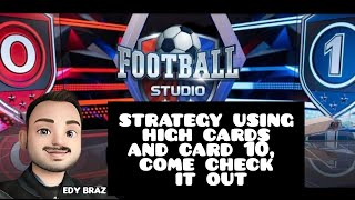 Winning strategy using cards with letters and card 10 in the game Football Studio Cards [upl. by Wira]