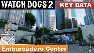 Watch Dogs 2  Key Data in Embarcadero Center  Engine Override skill [upl. by Rovert225]