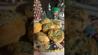 24 Days of Dansmas Foodwithhardts Spinach Artichoke Cheesy Rolls ☃️ recipe cooking food [upl. by Annawad475]