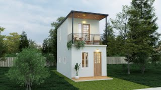 Two Storey House  Tiny Home  3X6 Meters [upl. by Hildagarde]