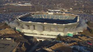 Pontiac Silverdome Demolition Fail 4K [upl. by Yetnom]