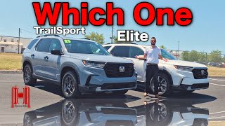 2025 Honda Pilot Elite vs Honda Pilot TrailSport All Specs ampTest Drive [upl. by Changaris]