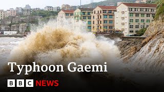 Typhoon Gaemi makes landfall in mainland China after deaths in Taiwan and the Philippines  BBC News [upl. by Clarance]