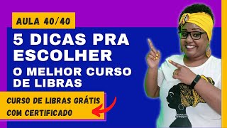 ESSE É O MELHOR CURSO DE LIBRAS Aula 4040 do curso de Libras online gratuito com certificado [upl. by Rosane138]