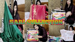 sari collection मैं अपनी साड़ियों को हैंगर में हैंग करके क्यों नहीं रखती है latest and designer [upl. by Peirsen750]