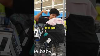 Punching a Fake Baby💀 viaAshAlkk pranks shorts ashalk [upl. by Bernarr]