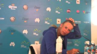 Caroline Wozniacki Press Conference Apia International Sydney 2013 [upl. by Masry]