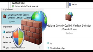 Windows güvenlik duvarı gelen giden kurallar program oyunlar internet erişimi aç engeli kaldır [upl. by Aiclid]