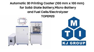 3D Printing Coater with 4 Nozzles for SolidState Battery MicroBattery and Fuel Cells TOPEM20 [upl. by Aeduj]