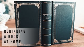 Rebinding an old book at home [upl. by Ole]