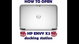 HOW TO OPEN AN HP ENVY X2 DOCKING STATION [upl. by Aztinay]